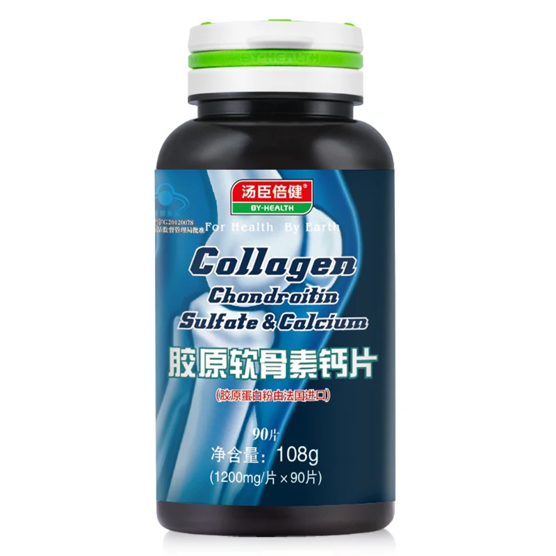 

BY-HEALTH Collagen Chondroitin Suifate & Calcium 1200 mg 90 Tablet Free shipping