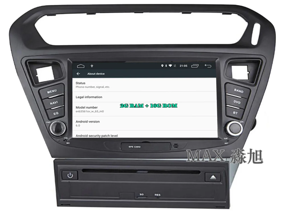 Best MAX 2G Car Radio GPS Navigation System For Peugeot 301 /Citroen Elysee CD Player Bluetooth call/music Free Map SWC Mirror Link 12