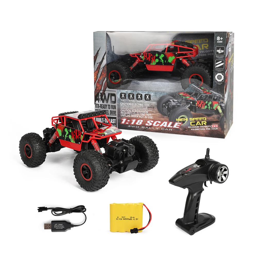 S-001 2.4GHz 1:18 4WD High Performance Off-Road Remote Control Toy Car Electric Remote Control Vehicle(Green