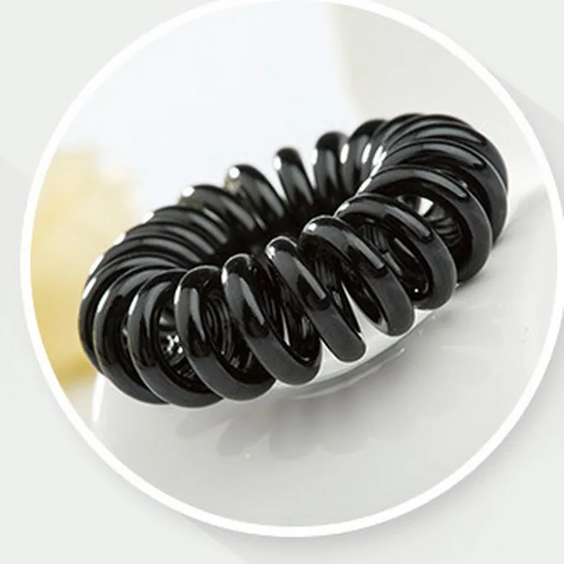 10 قطع أسلاك الهاتف مطاطا الشعر scrunchy العصابات سيليكون اللثة الربيع للنساء الفتيات اكسسوارات للشعر كابيلي بالجملة