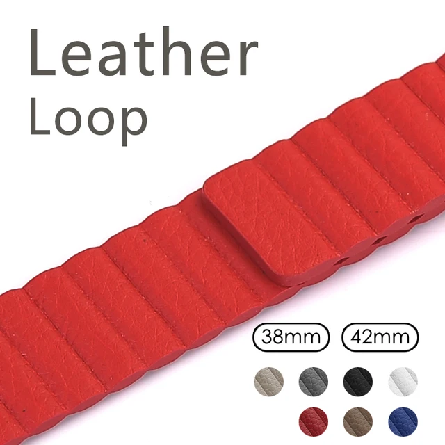 Best Offers Genuine Leather Loop Band for Apple Watch Band 42mm 38mm Strap Bracelet for iWatch Series 1/2/3 Adjustable Magnetic Closure Belt Best Offers Genuine Leather Loop Band for Apple Watch Band 42mm 38mm Strap Bracelet for iWatch Series 1/2/3 Adjustable Magnetic Closure Belt