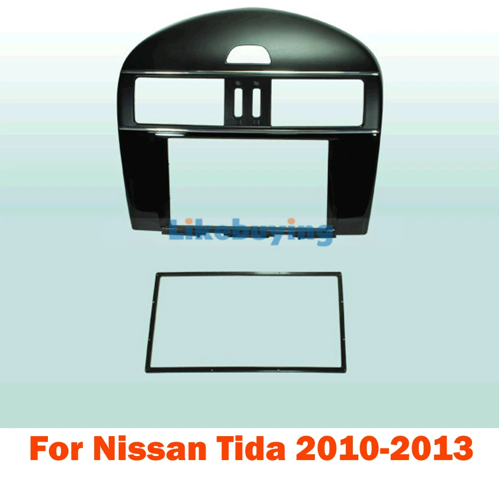 2 DIN Карро фасции/Автомобиль фриз Панель/аудио Панель Рамки/Даш Комплект для Nissan TIDA 2010 2011 2012 2013 Бесплатная доставка