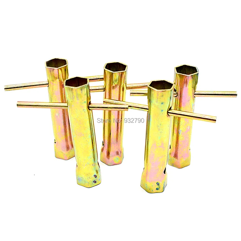 

5pcs Tubular Box Spanner Back Nut Tap Wrench Set 16-18mm Plumber Plumbers Back Nut Tap Box Spanner Double Ended Length 110mm
