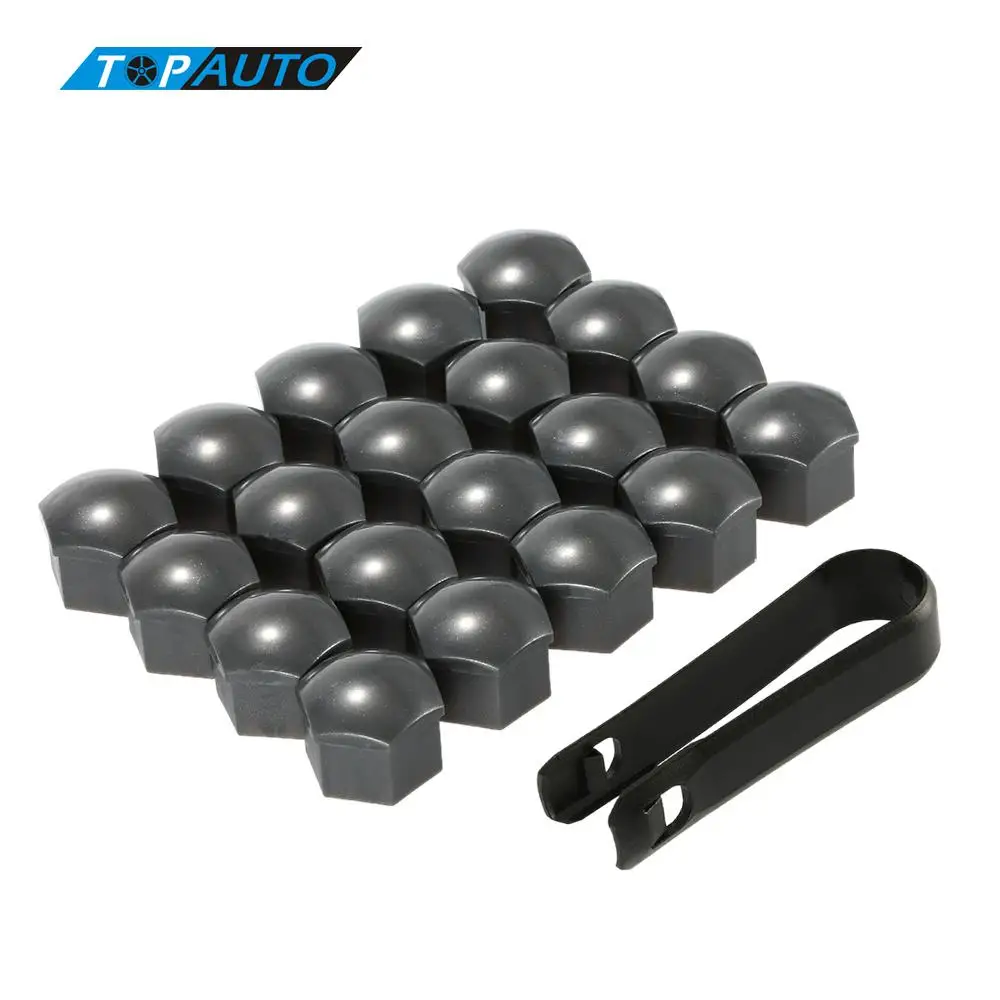 

KKmoon 2016 jdm 20Pcs/lot 17mm Car Style plastic Wheel Nuts Cover Bolt Caps Supplied with Removal Tools for VW for AUDI