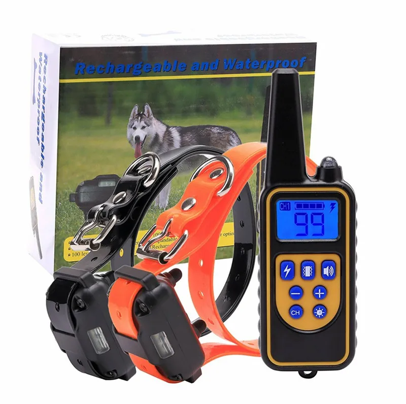 Remote Control 3 Dog Training Collars (2)