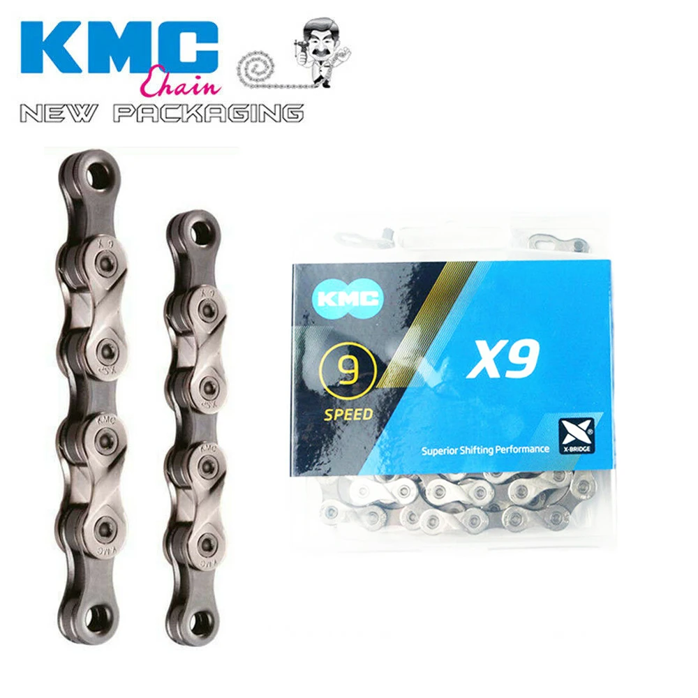 

KMC X9 X9.93 MTB Mountain Bike Road Bicycle Chain 116L 9 Speed Magic Button With Original box for Shimano SRAM Campagnolo