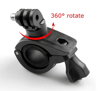 

360 Degree Rotation Bike Bicycle Motorcycle Handlebar Handle Bar Mount Holder Bracket For Gopro Hero 6 5 4 3 SJCAM