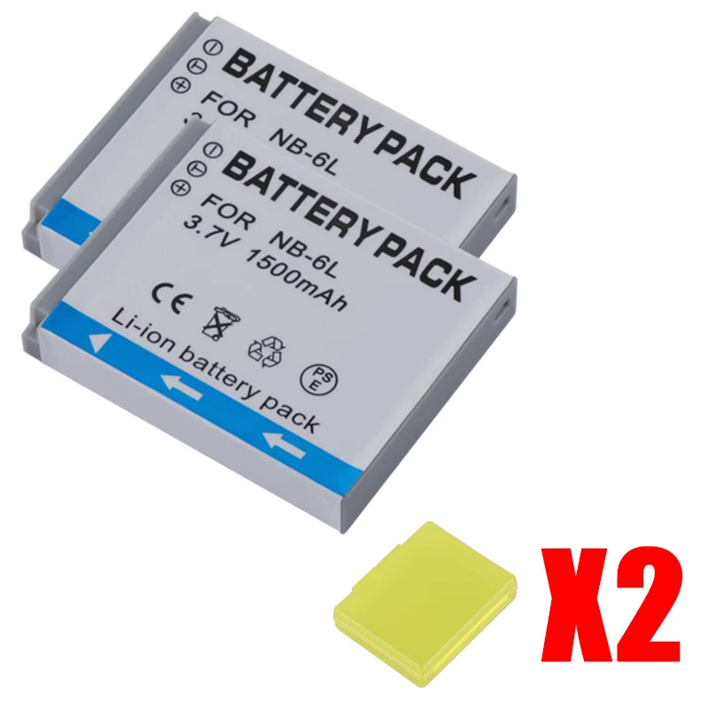 Титановый Электролитный электрод со случайно выбранным NB-6L NB-6LH NB 6L 6LH NB6L Батарея+ ЖК-дисплей двойной Зарядное устройство для Canon IXUS 85 см, 95 см-SX275 SX280 SX510 PowerShot D10 S90 SD1200 200 - Цвет: two batteries