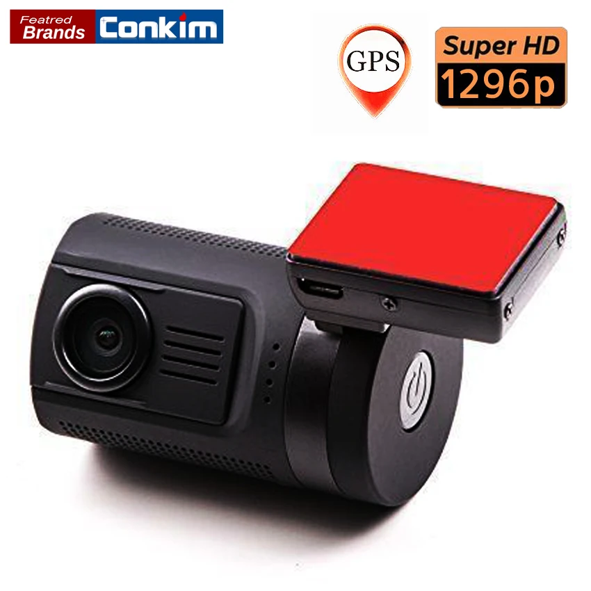 Conkim Car DVR Ambarella A7LA50 Dash Cam GPS Tracker 1296P Super HD