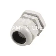 PG18 белый пластик 11 мм длина резьбы Водонепроницаемые кабельные сальники соединения