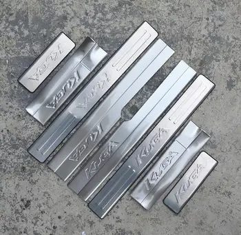

High quality stainless steel inside external Scuff Plate/Door Sill Protector Sticker Car Styling For 2013-2017 Ford Kuga(8pc)