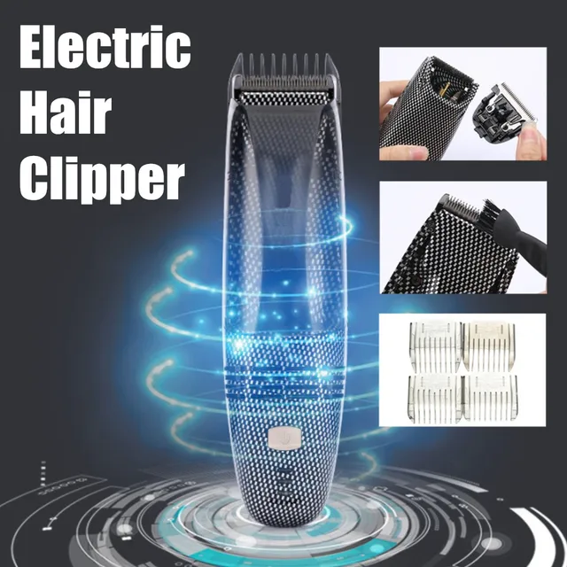 Electric Hair Clipper USB Rechargeable Automatic Hair Suction Washable