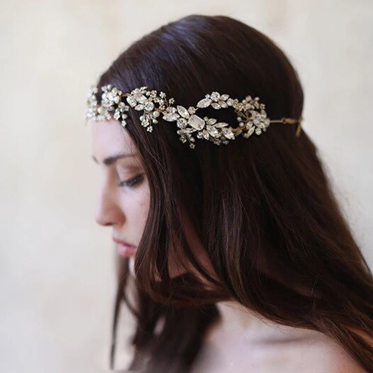 2016 Baroque crown Gold Silver handmade rhinestone headband vintage bridal hair accessories headwear accessories crown and