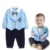 Roupas de bebê Menino Do Bebê Recém Nascido Bebes Menino Macacão Longo Jaquetas manga Terno com gravata borboleta Recém-nascidos Macacão Roupa Do Bebê Romper