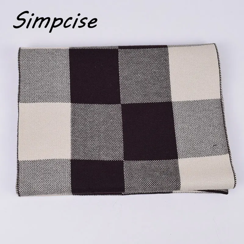 man scarf New Design Brand Scarf Elastic Winter Warm Luxury Scarves Echarpe Acrylic knitted Scarf Man A3A18935 mens cotton scarf