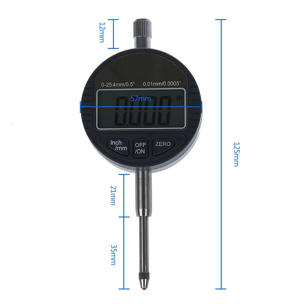0,01 мм Высокоточный электронный цифровой индикатор набора 0-25,4 мм цифровой индикатор Дисплей процент набора без батарей j3