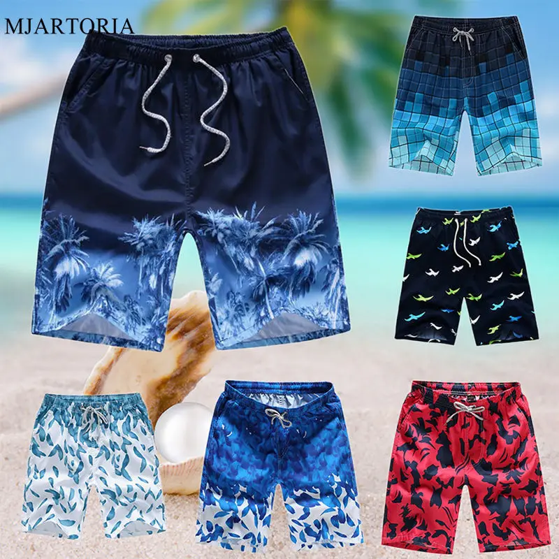 

Summer Shorts Men Drawstring Casual Sunga Masculina Loose Quick Dry Board Shorts Elastic Waist Beach Shorts short masculino