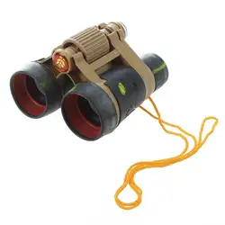 Детские Армейский зеленый складной 3x бинокулярный телескоп игрушка