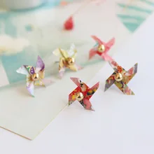 Женские модные серьги-гвоздики золотого цвета с бусинами Васи, японские бумажные серьги-гвоздики для девушек, подарки