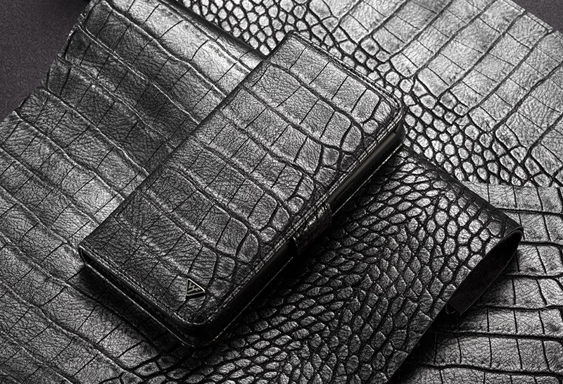 Чехол-бумажник WHATIF для Iphone Xs Max Xr X 8 7 Plus, кожаный чехол с узором «крокодиловая кожа», Отделяемый магнитной застежкой, чехол-книжка с подставкой для карт