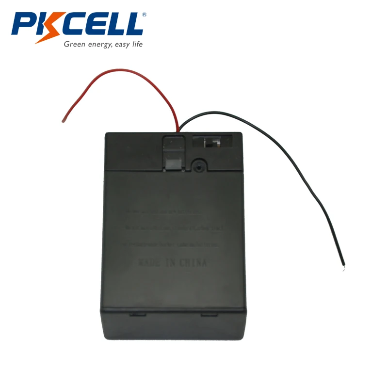 Murah PKCELL 10 pcs C Ukuran DC 2 Penutup Sel Baterai Pemegang Kasus Box dengan Kawat   Switch