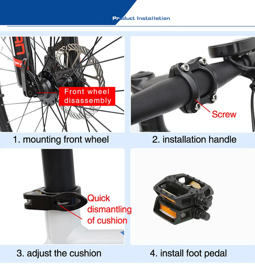 Best 26 inches Hidden Battery Electric Bicycle 48V 250W 8.7A battery  Aluminum Alloy Frame Disc Brake 21 Speed E Mountain Bike 16