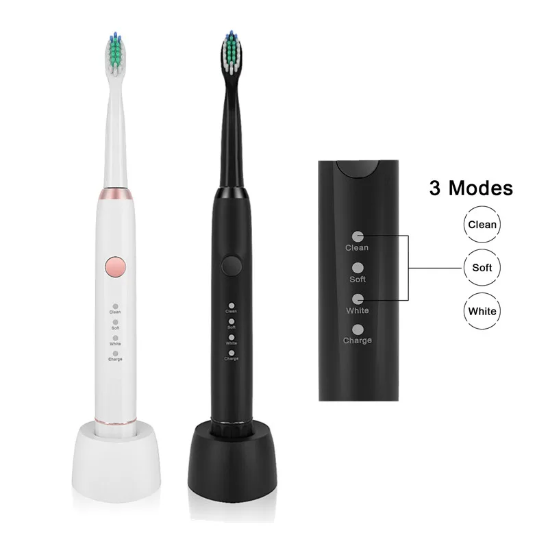 Sarmocare M100 Wireless Rechargeable with 4 brush heads Ultrasonic Electric toothbrush IPX7 Waterproof Whitening Teeth Brush Sarmocare M100 Wireless Rechargeable with 4 brush heads Ultrasonic Electric toothbrush IPX7 Waterproof Whitening Teeth Brush