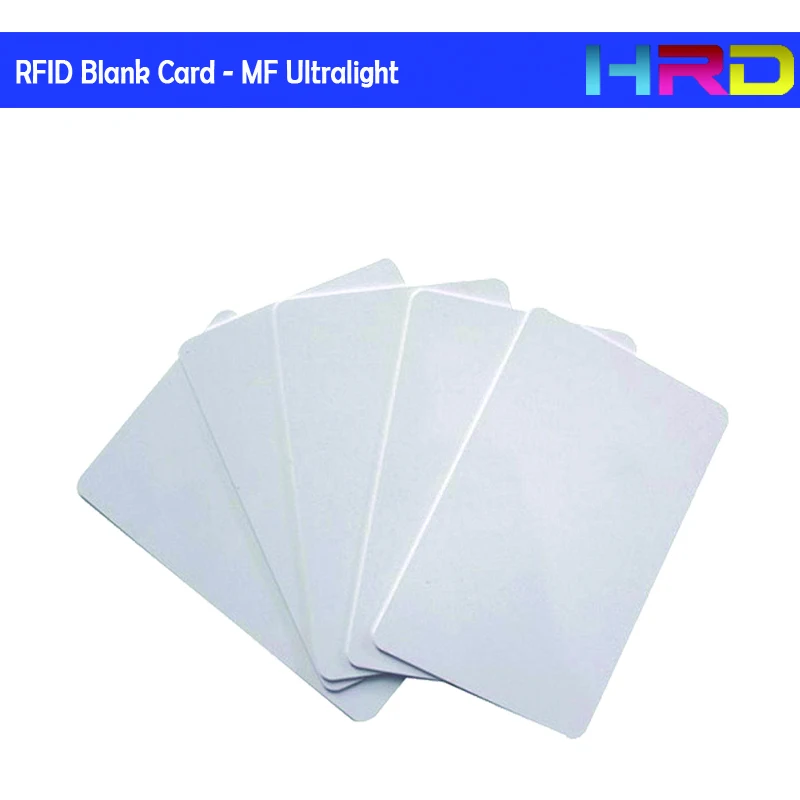 100 шт. в партии ULT пустой белый карты оригинальный MF ultralight ПВХ читать и писать NFC Функция 85.5*54*0.8 мм 512 Размер памяти
