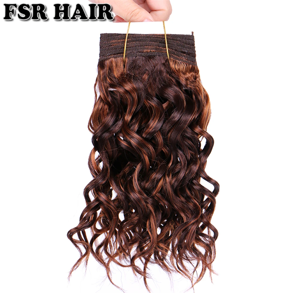 8"-20" P4/30 color double Weft wavy Hair 100g/pcs Bohemian hair bundles synthetic hair Extensions for women