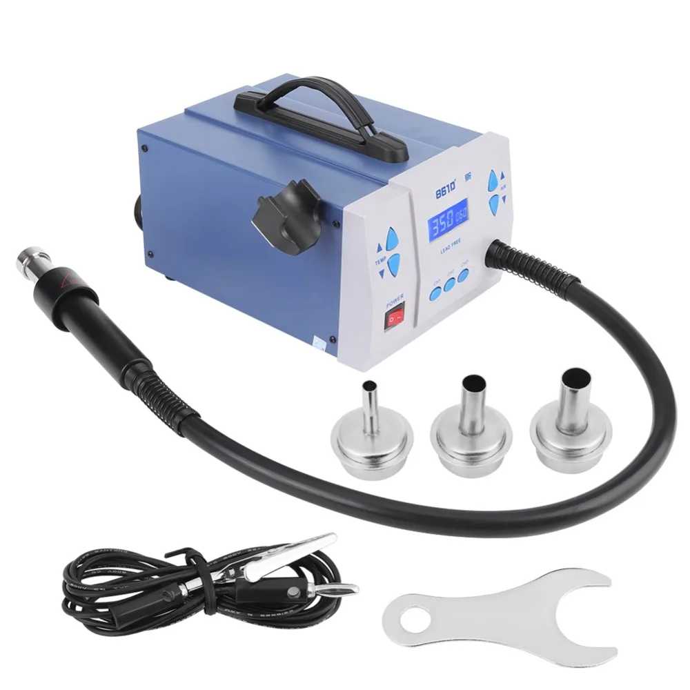 Auto Sleeping 1000W 3 Channels Soldering Heat Gun Desoldering Station