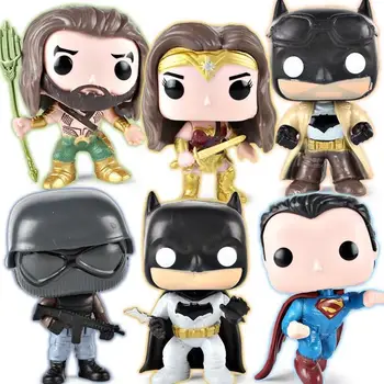 

2018 NEW DC Wonder Woman Aquaman Knightmare Batman Batman Superman Action POP Figure with Opp Bag