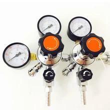 Экономичный двойной CO2 Калибр регулятор Homebrew CO2 регулятор, 0~ 3000psi, 0~ 60psi, CGA320