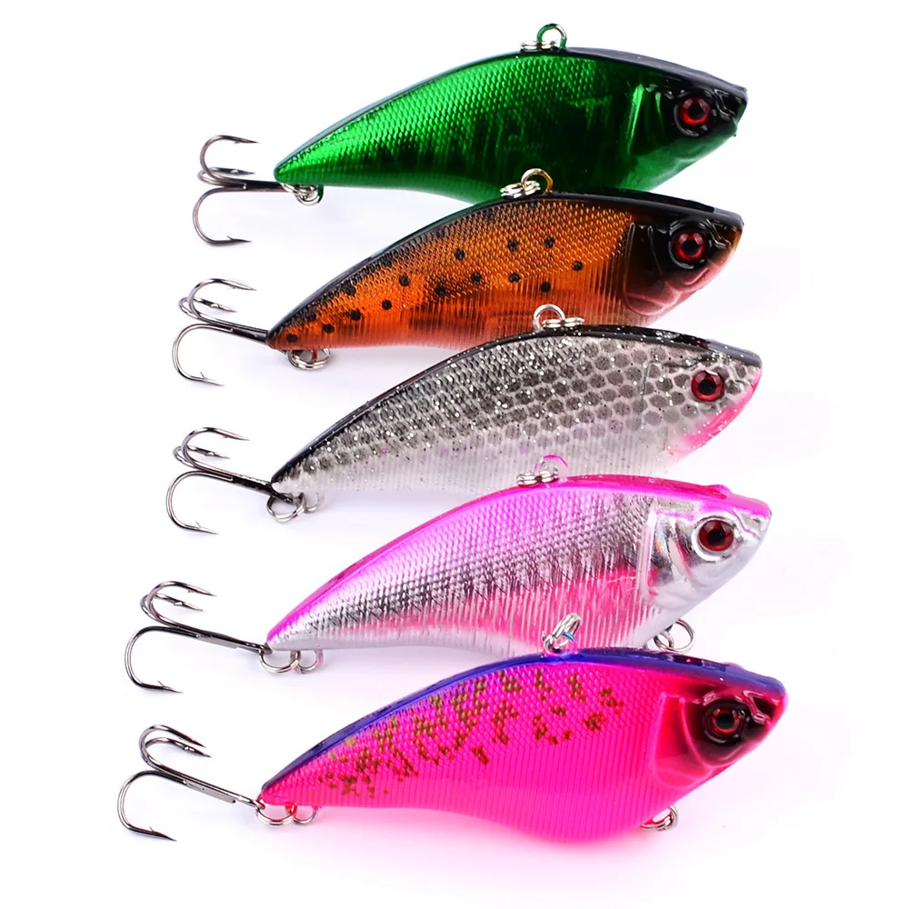 

1Pcs 7.5cm/17g VIB Vibration Fishing Lure Hard Bait Sinking SaltWater Ocean Beach Wobbler Isca Artificial Lure Pesca