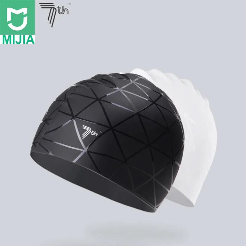 

Xiaomi Youpin 7th Soft Silicone Swimming Mi Cap Waterproof Sports Swim Pool Hat Ears Protection Adult Men Women Swimming Cap