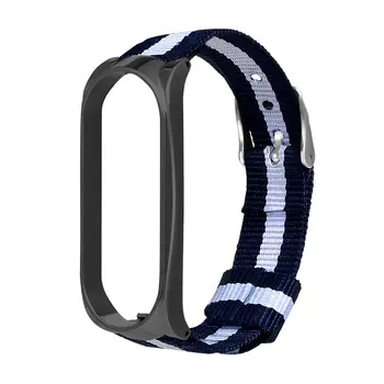 

Strap For M4 Watch Band Sport Bracelet Watchband Striped Canvas Strap Replacement Wrist Watchband