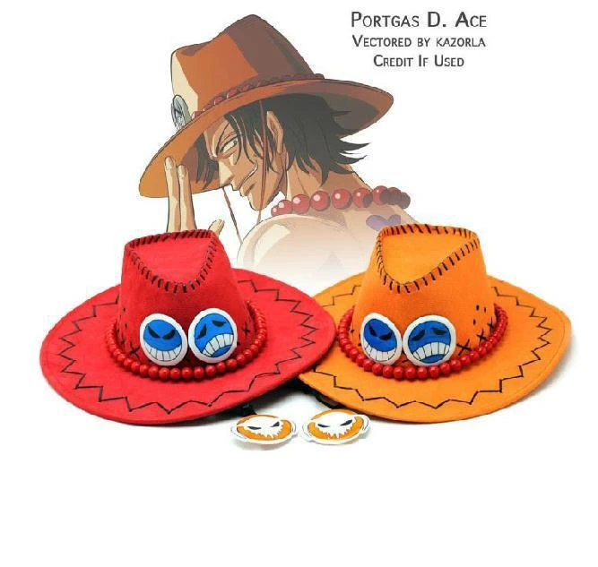 1 Pice帽子アニメone Piceポートガス D エースの帽子太陽キャップコスプレ帽子送料無料3ピース ロット Ace Hat Hat Acelot Lot Aliexpress