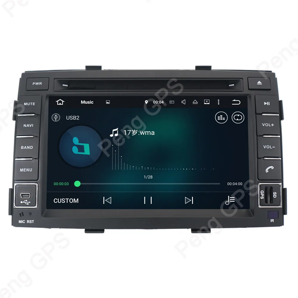 Perfect 4G+32G Octa Core 2 Din Stereo Android 8.0 Car Radio for Kia Sorento 2010-2012  GPS Navigation CD DVD Player Bluetooth headunit 4