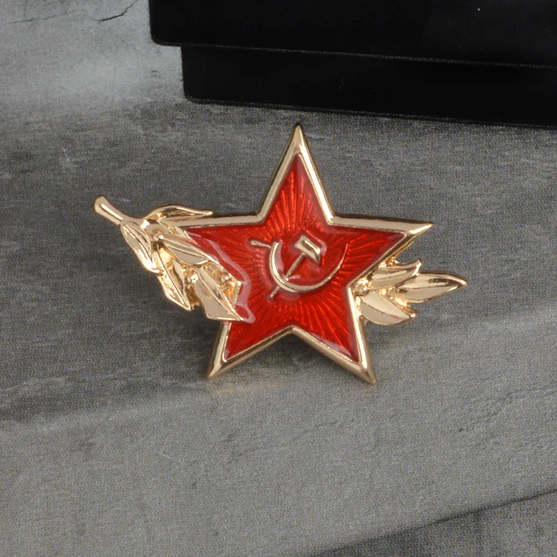 QIHE-SIERADEN-Sovjet-Pins-Koude-Oorlog-Sovjet-CCCP-Badges-Broches-reversspeldjes-Rode-Ster-Sikkel-Hamer-Symbool(3)