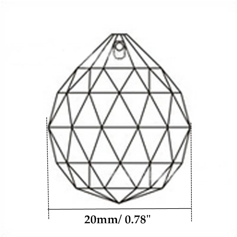 HIERKYST 20 мм коричневый с кристаллами шары Suncatcher призмы подвески для ЧАСТИ висячей лампы Радуга Висячие капли 2 шт# 2048-4B