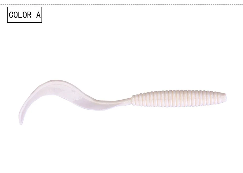Ходить рыбы 8 шт./упак. 120 мм/2,4 г рыболовные приманки силиконовые мягкие приманки классический червь Тип с длинным хвостом ярко искусственная приманка