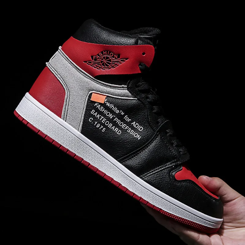 FANCIHAWAY Zapatillas De Baloncesto transpirables para Hombre 1 Zapatillas De Baloncesto al aire libre zapatos blancos para hombre grandes Size39-48