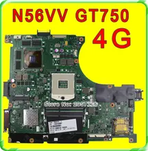 Original N56VV Laptop Motherboard for Asus REV2.0 Mainboard GT740 4G PGA 989 HM76 Fit N56VM N56VJ N56VZ N56VB tested well