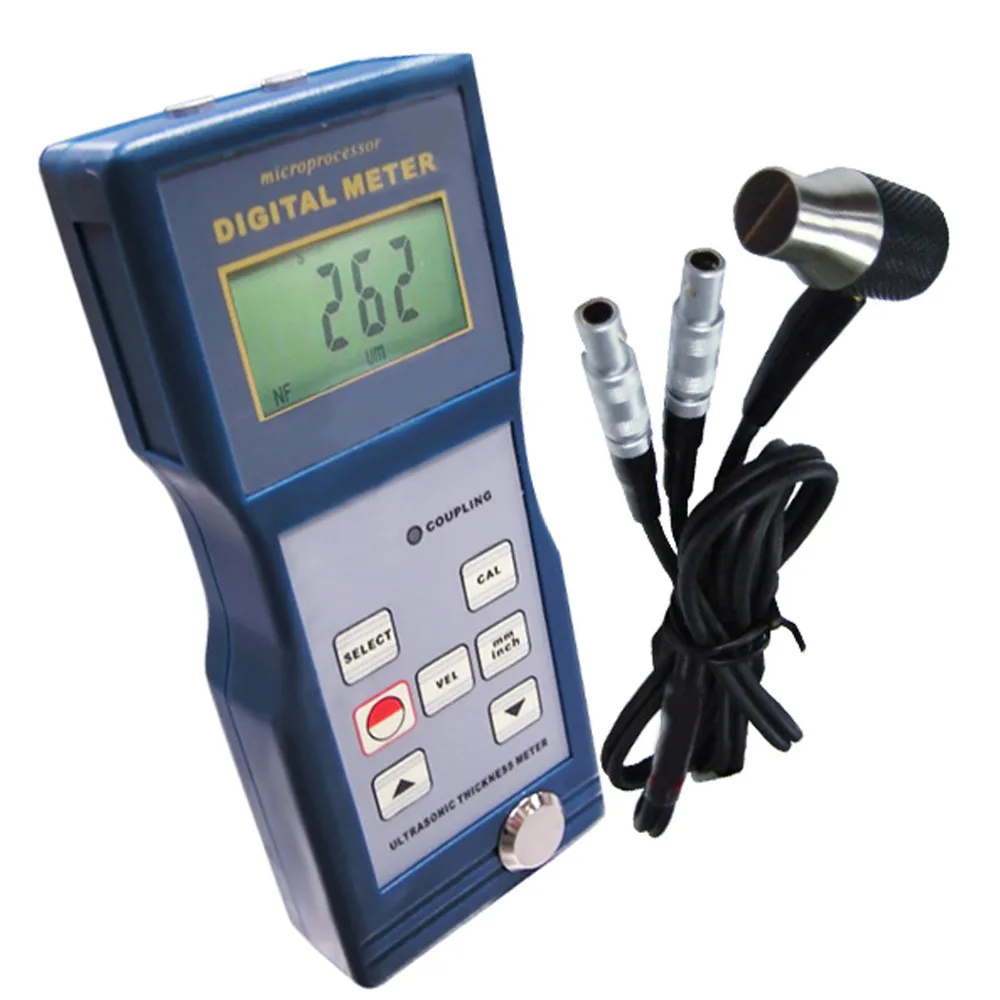 Ultrasonic Glass Digital Thickness Meter Gauge Steel Cast Polyethylene