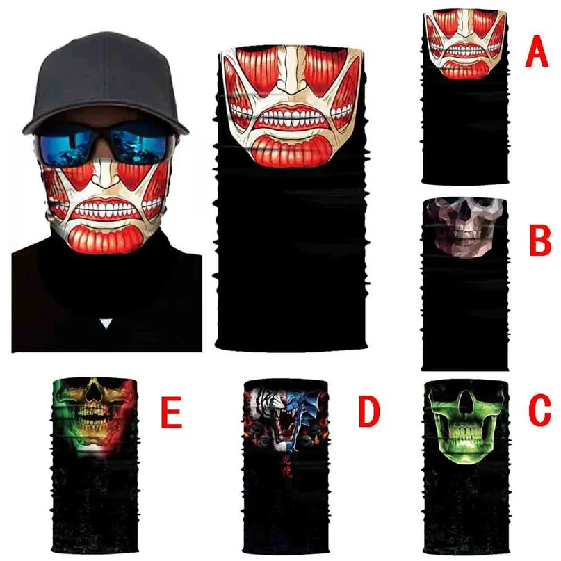 Neutral Outdoor Head Scarf Neck Windproof Face Mask Sun protection Headband Windproof sunscreen collar riding magic mask #2o01 (17)