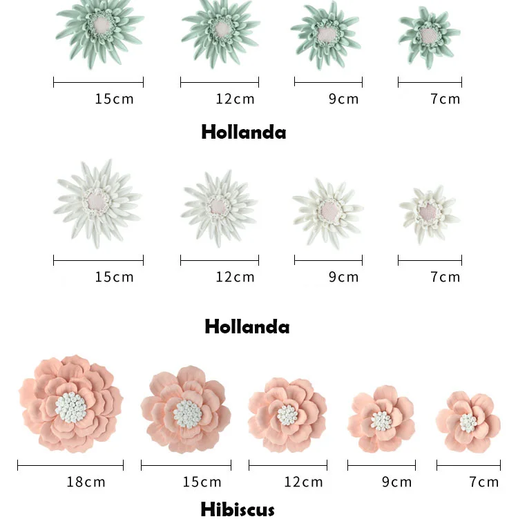 Китайский ручной Керамика цветы гибискуса домашняя Наклейка на стену настенный цветок ремесла украшения фоне стены Настенный декор