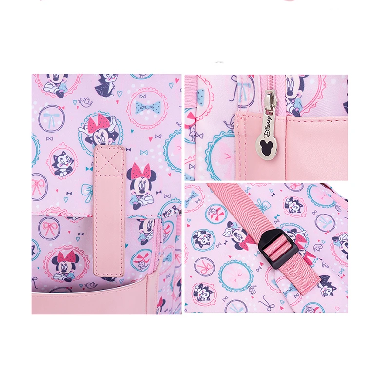 Disney Diaper Bag Backpack Baby Bag Maternity Minnie Mickey Large Capacity Travel Oxford Feeding Baby Mummy Handbags Pre-design