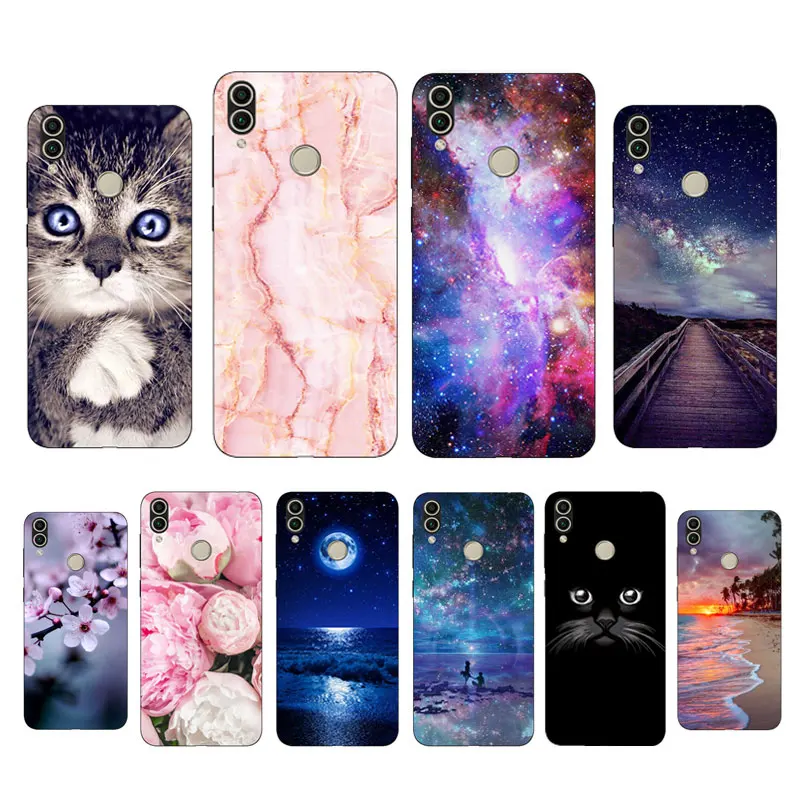 

Black Phone Case Huawei Honor 8C Honor8C Case Cover Silicone Soft Fundas Huawei Honor 8C Cover TPU Bumper Honor 8 C 8C BKK-L21
