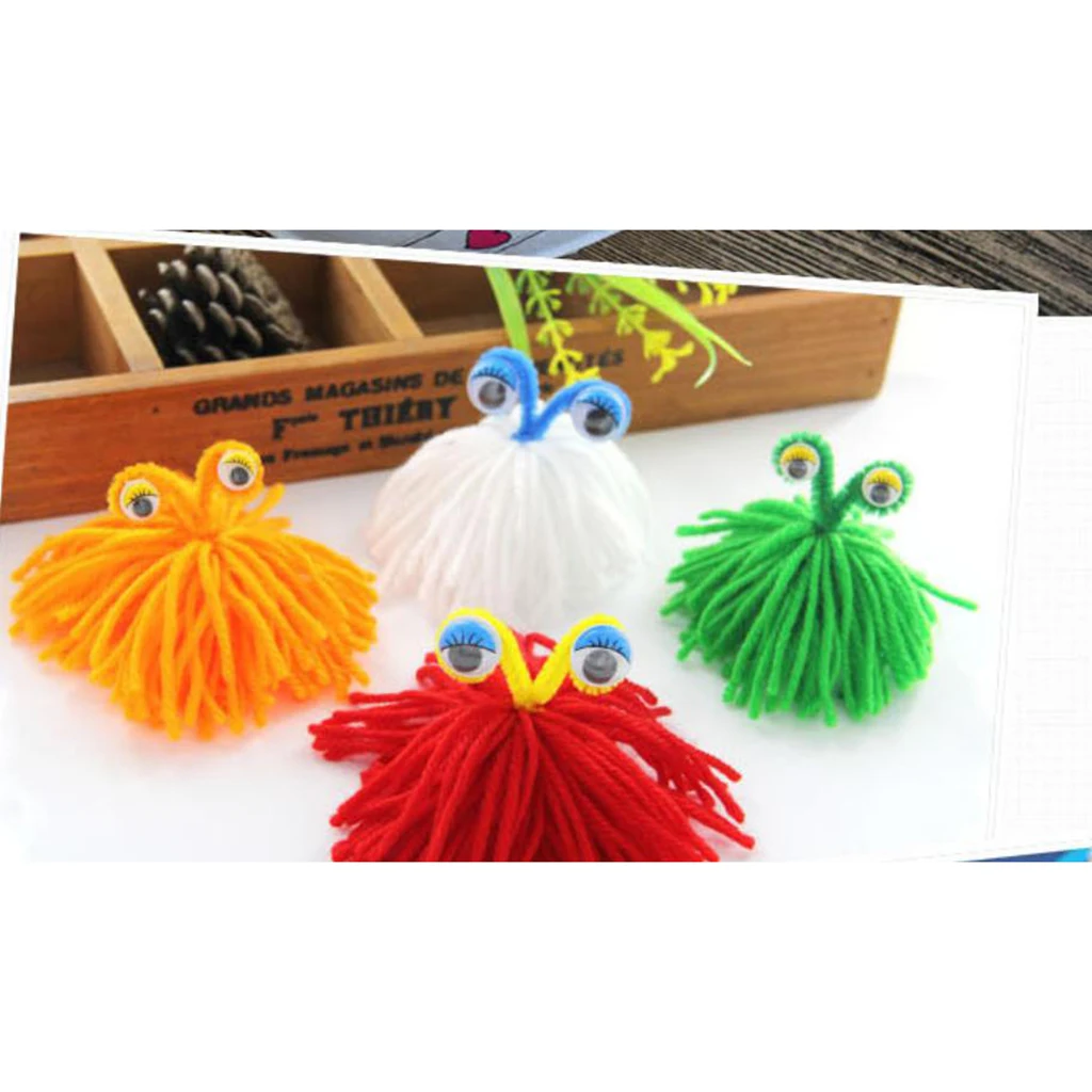300pcs  6-35mm Colorful Plastic Wiggle Googly Eyes Self-Adhesive for DIY Dolls Kids Crafts Scrapbooking Card Making Accessories