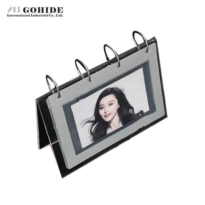 

DUH Decoration On Desktop 6inch Child Crystal Photo Album Box Acrylic Transparent Calendar Super Quality Desk Calendar Stand