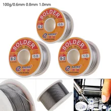 Tin Lead Solder Flux Soldering Welding Iron Wire Reel 100g 63 37 45FT 0 6mm 0